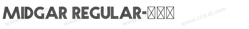Midgar Regular字体转换